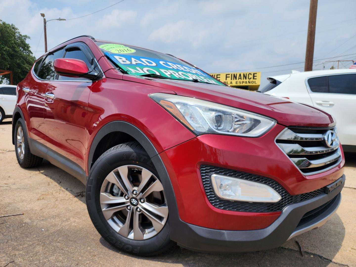 2016 RED Hyundai Santa Fe SPORT (5XYZU3LBXGG) , AUTO transmission, located at 2660 S.Garland Avenue, Garland, TX, 75041, (469) 298-3118, 32.885551, -96.655602 - Welcome to DallasAutos4Less, one of the Premier BUY HERE PAY HERE Dealers in the North Dallas Area. We specialize in financing to people with NO CREDIT or BAD CREDIT. We need proof of income, proof of residence, and a ID. Come buy your new car from us today!! This is a Very clean 2016 HYUNDAI SAN - Photo#0